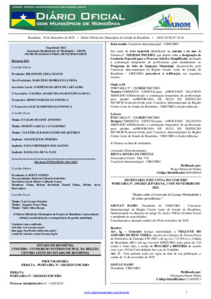 Assinatura Digital da última edição