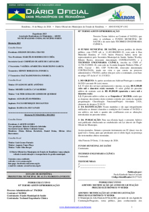 Assinatura Digital da última edição