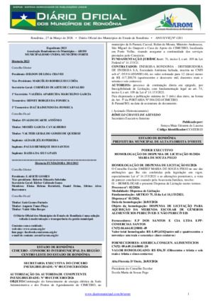 Assinatura Digital da última edição