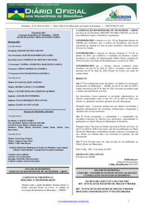 Assinatura Digital da última edição