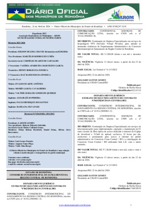 Assinatura Digital da última edição