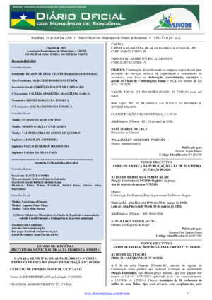 Assinatura Digital da última edição