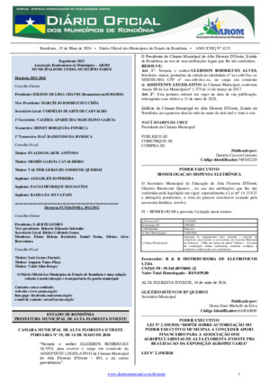 Assinatura Digital da última edição