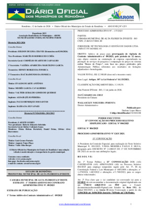 Assinatura Digital da última edição