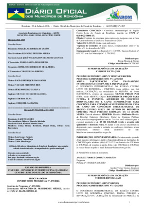Assinatura Digital da última edição