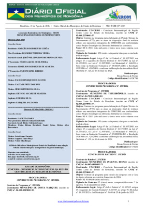 Assinatura Digital da última edição