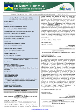Assinatura Digital da última edição