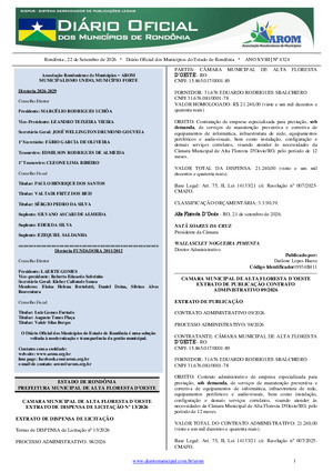 Assinatura Digital da última edição