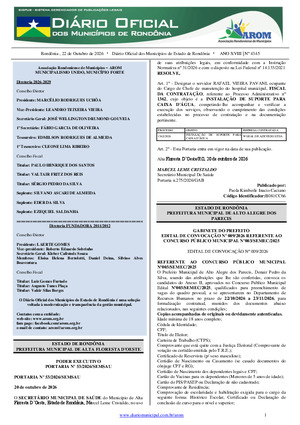 Assinatura Digital da última edição