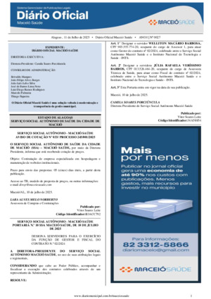 Assinatura Digital da última edição