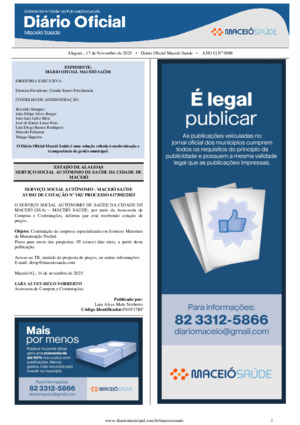 Assinatura Digital da última edição