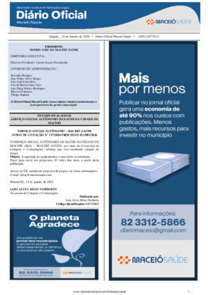 Assinatura Digital da última edição