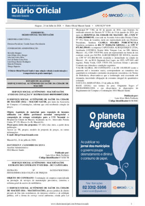Assinatura Digital da última edição