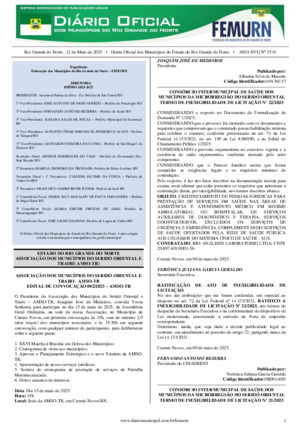 Assinatura Digital da última edição