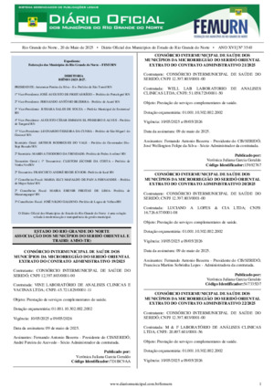 Assinatura Digital da última edição