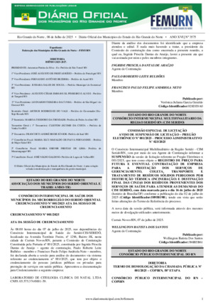 Assinatura Digital da última edição