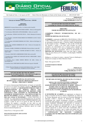 Assinatura Digital da última edição