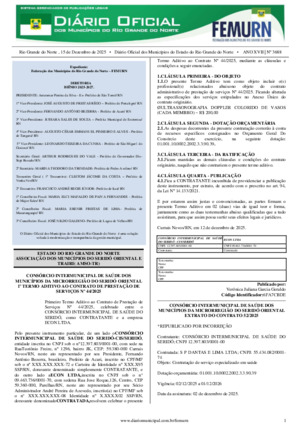 Assinatura Digital da última edição