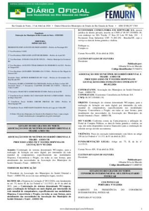 Assinatura Digital da última edição