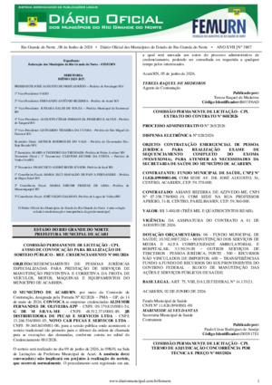 Assinatura Digital da última edição