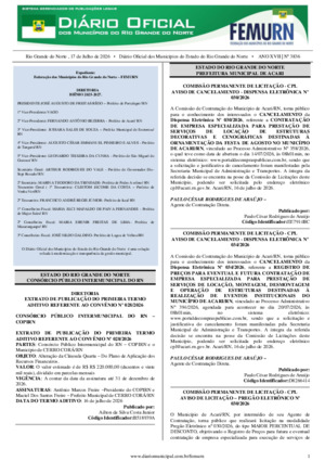 Assinatura Digital da última edição