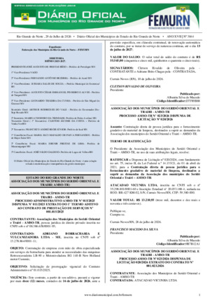 Assinatura Digital da última edição