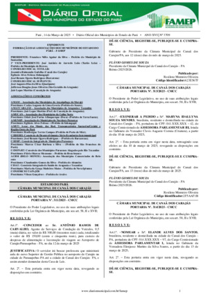 Assinatura Digital da última edição