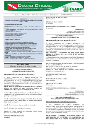 Assinatura Digital da última edição