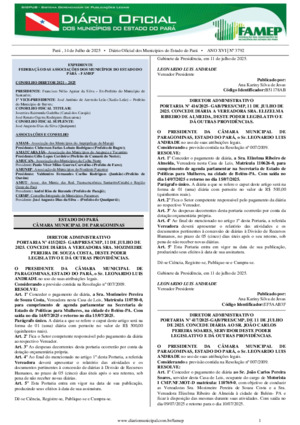 Assinatura Digital da última edição