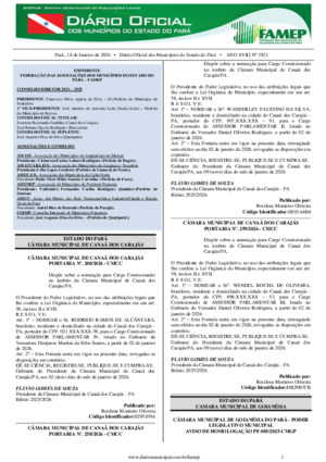 Assinatura Digital da última edição