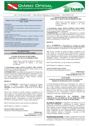 Assinatura Digital da última edição