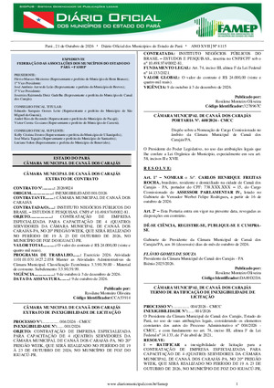 Assinatura Digital da última edição