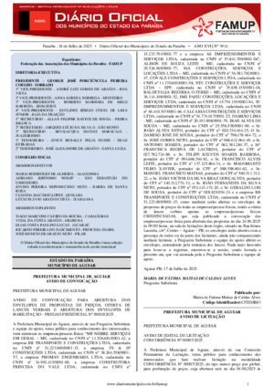 Assinatura Digital da última edição