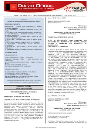Assinatura Digital da última edição