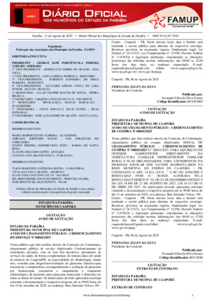 Assinatura Digital da última edição