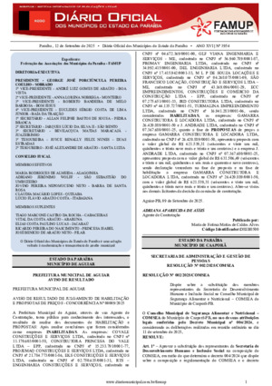 Assinatura Digital da última edição