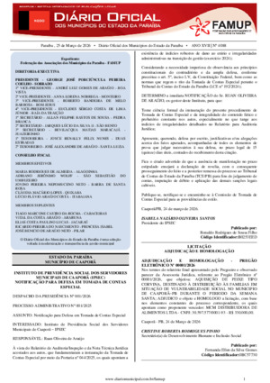 Assinatura Digital da última edição