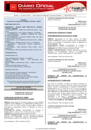 Assinatura Digital da última edição