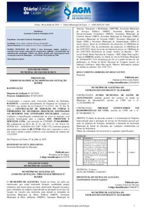 Assinatura Digital da última edição