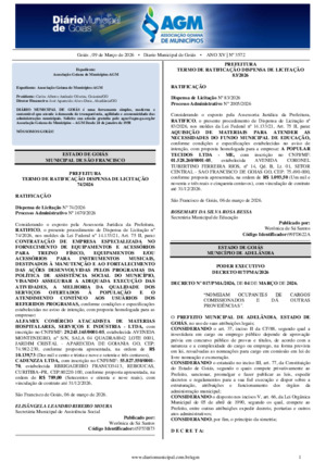 Assinatura Digital da última edição