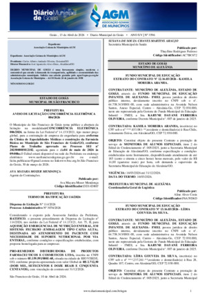 Assinatura Digital da última edição