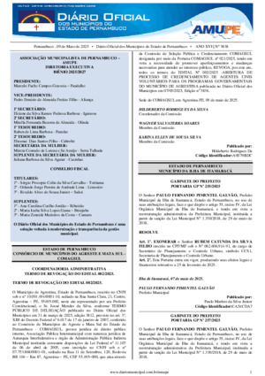 Assinatura Digital da última edição