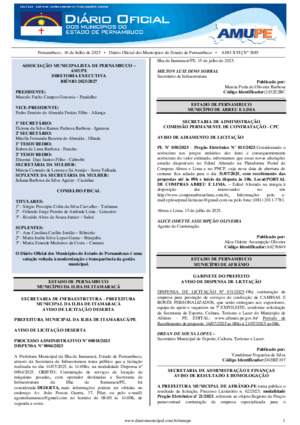 Assinatura Digital da última edição