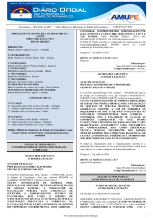 Assinatura Digital da última edição