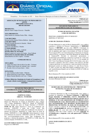 Assinatura Digital da última edição