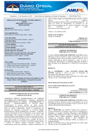 Assinatura Digital da última edição