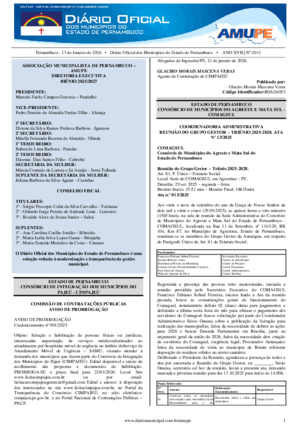 Assinatura Digital da última edição