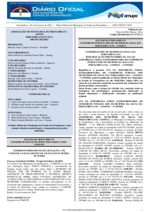 Assinatura Digital da última edição