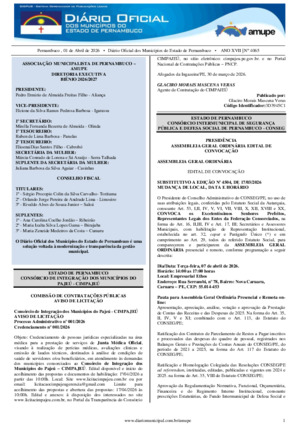 Assinatura Digital da última edição