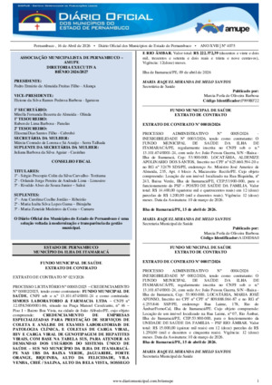 Assinatura Digital da última edição